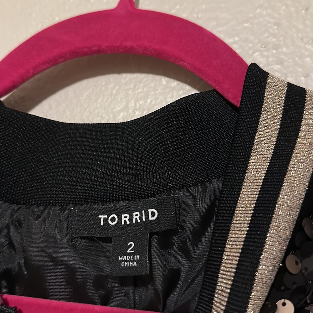 Torrid Sequin Bomber Jacket - image 5